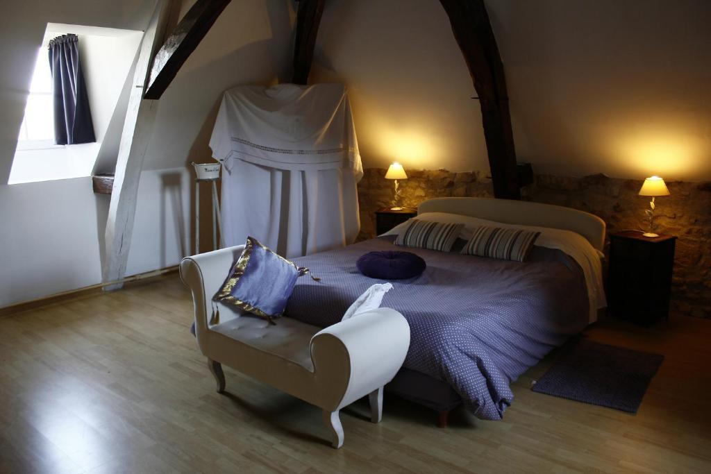 Bed and Breakfast Manoir De La Blonnerie Vellèches Zimmer foto